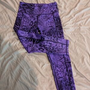 Constantly Varied Gear Purple Animal Print Leggings